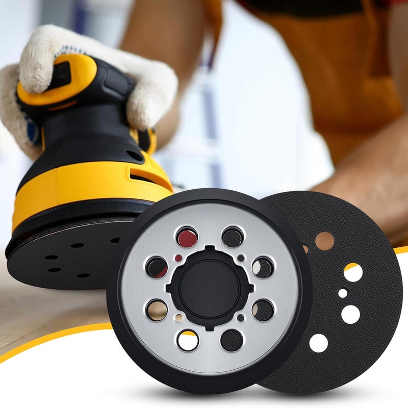 IPELY 1 Pack Sander Replacement Pad for Dewalt, 5-Inch 8 Holes Hook and Loop Aluminum Alloy Orbital Sander Replacement Pad for DWE6421/6421K, DWE6423/6423K, DCW210B, DWE64233, N329079 - Image 2